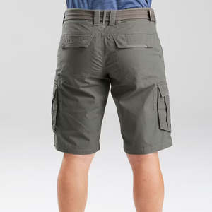 Shorts cargo décontractés pour hommes, taille mi-haute, coupe ajustée, effet délavé, pour le travail, les activités de plein air et la randonnée, style jeune, service OEM - Product Image 3