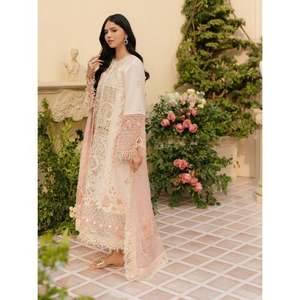 Vestidos de Fiesta de Lujo de 3 Piezas para Mujer, Elegantes y Hermosos Trajes de Organza de Lujo, Ramsha Volume Minhal-12, Boutique India Pakistaní - Product Image 4