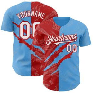 Maillot de baseball personnalisé, entièrement boutonné, léger, en coton biologique, antibactérien, imprimé en sérigraphie, col en V, manches courtes, unisexe - Product Image 5