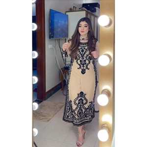 Ensemble de costume de soirée pour femmes de créateur avec broderie lourde, haut, bas et dupatta - Product Image 5