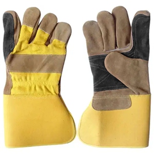 Premium Leather Canadian Rigger Wholesale <b>Long</b> Cuff Cowhide Split Cotton Leather Work <b>Gloves</b> Industrial Standard Hand <b>Gloves</b> - Product Image 4