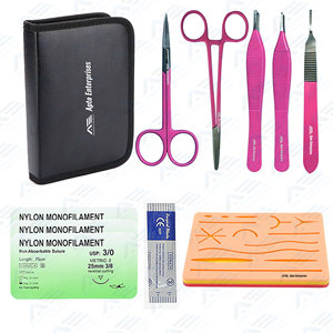 Silicone Skin <b>Suture</b> Pad Surgical Wound <b>Suture</b> Training <b>Kit</b> Premium Quality <b>Sutur</b> <b>Kit</b> Surgical Medic Instruments - Product Image 2