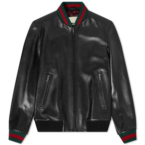Chaqueta de Cuero Vacuno de Primera Calidad, Estilo Motociclista, Chaqueta de Cuero Genuino para Hombre, Colección de Moda de Invierno - Product Image 1