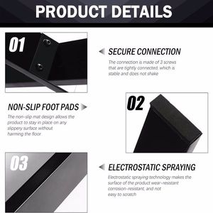 28"Hx24"W Heavy Duty Modern X-Shaped Bench Legs Anti Slip Feet Pads Coffee Table & Desk Alloy Steel Furniture Legs - Product Image 4