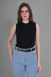 Ceinture Polo en Cuir de Buffle Indien avec Fil Ciré, Boucle en Alliage de Zinc, Couleur Personnalisable, Unisexe, Finition Artisanale, Qualité Supérieure, Durable, 35MM - Product Image 2