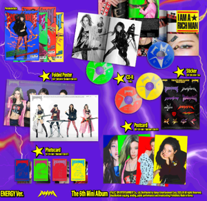 Aespa Rich Man (Versión ENERGY) Libro Electrónico de K-Pop (CD) Material de Papel y Plástico Idioma Coreano Para Todas las Edades BW-155 - Product Image 3