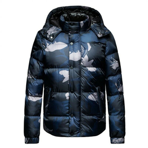 Chaqueta Acolchada ARTIZ INTERNATIONAL para Hombre, Estilo Urbano, Invierno, Aislante, Resistente al Viento, Ecológica, con Cierre de Cremallera, Diseño a Cuadros/Color Sólido - Product Image 1
