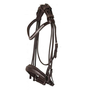 Horse Bridle Wholesale Handmade Full Size Leather Bridle with Reins Durable <b>Equestrian</b> Tack for Riding Training Black Cob - Product Image 3