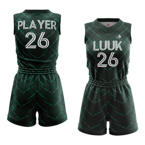 Ensemble de maillots de basket-ball personnalisés pour femmes, sublimation, uniforme d'équipe, respirant, anti-transpiration, vêtements de sport - Product Image 4