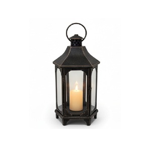New Trending Metal & Glass <b>Lantern</b> With Matt <b>Black</b> Finish Metal Candle <b>Lanterns</b> for Outdoor & Home Decor Handmade - Product Image 3