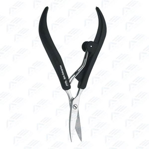 Cuticles <b>Secure</b> Grip Black Handle Professional Nail Nipper with Strong Stainless Steel Jaws Effortlessly Cuts Thick Nails Tough - Product Image 4