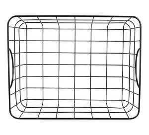 Cesta Multiusos de 15 Pulgadas con Gancho, Solución de Almacenamiento de Alambre de Acero Resistente, Asas Curvas Fáciles de Agarrar, Organización Decorativa - Product Image 3