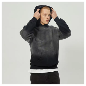 Sudadera con Capucha Estilo Y2K Personalizada, Sudadera Holgada de Gran Tamaño, Estilo Urbano, Corte Cuadrado, 500 Gsm, Sudadera con Capucha Desteñida por el Sol para Hombre - Product Image 2