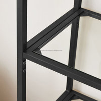 Design moderne durable H x 32_7 Etagere Bibliothèque Mobilier d'intérieur pour la maison Salon Salle à manger Hôtel Acier Métal Matériel ODM/OEM