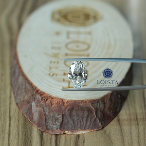 Diamante Ovalado de Corte Brillante Cultivado en Laboratorio Loista Jewels, 7.01 Quilates, Color G, Certificado IGI para Joyería - Product Image 1