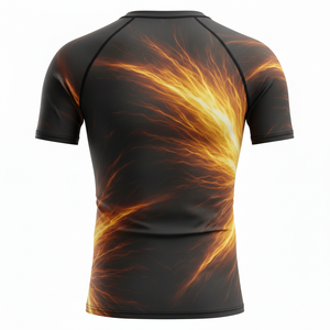 Camiseta de compresión sublimada al por mayor para hombres, mujeres y niños, para MMA, BJJ, Jiu Jitsu, entrenamiento sin gi, duradera, personalizada, para natación. - Product Image 2