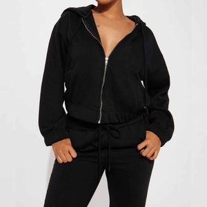 Tracksuit New Stylish Women Tracksuits for Women Tracksuit Crop Tops Hoodies and Jogging Sweat suit 2 Piece <b>Set</b> Cotton - Product Image 3