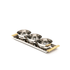 Bol de service en aluminium poli à la main, best-seller, pour une expérience culinaire élégante, offrant une finition lisse et un aspect raffiné - Product Image 1