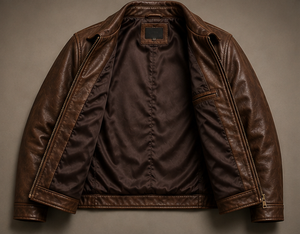 Champ King VESTE EN CUIR PREMIUM DE HAUTE QUALITÉ POUR HOMMES, IMPERMÉABLE, AUTOMNE, CASUELLE, TRÈS ÉLÉGANTE ET COOL - Product Image 3
