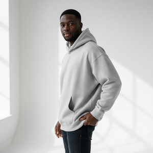 Sudadera con Capucha Oversize Personalizada de 420g para Hombre, 100% Algodón, con Bolsillos, Estilo Urbano, Gruesa, de Diseñador, Fabricante - Product Image 3