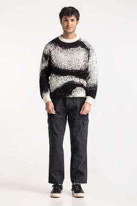 Nouveau Pull Tricoté Personnalisé 2025 – Design Dégradé avec Logo, en Laine Alpaga et Mohair, Rayures, pour Homme - Product Image 6