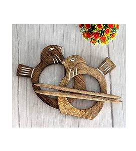 100% Natural Wood Tie Back Wholesale Price Birds Premium Wooden Curtain Tie Back Holdback Wall Window Curtain Ticback - Product Image 1