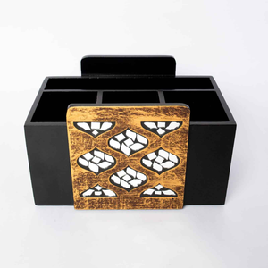 Porta Cubiertos de Madera con Diseño Moderno, Organizador de Cocina Hecho a Mano de la Mejor Calidad - Product Image 4