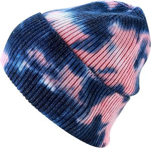 Nuevo Gorro de Punto Acrílico 100% para Mujer, Estilo Invernal, con Logotipo Personalizado, Degradado Tie-Dye, Hilo de Camuflaje, Bordado 3D, Inspirado en la Playa - Product Image 1