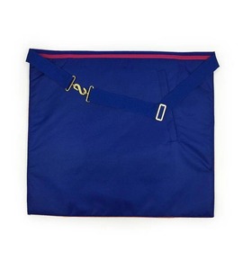 Delantal Masónico de Gran Maestro Azul y Rosa Bordado con Emblema Junior - Product Image 6