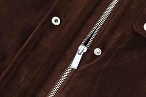 เสื้อโค้ทสั้นสไตล์วินเทจสำหรับผู้หญิง ใส่สบาย ระบายอากาศได้ดี เหมาะสำหรับฤดูใบไม้ร่วง คอจีน สีพื้น แขนยาว - Product Image 2