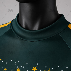 Ensemble d'uniformes de cheerleading personnalisés en polyester avec impression par transfert thermique, jupe à manches longues, broderie de strass, kit d'équipe pour filles - Product Image 2
