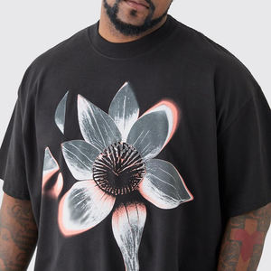 Camiseta Extra Grande Personalizada para Hombre, de Algodón, con Opciones de Logotipo, Camisetas Modernas de Estilo Urbano - Product Image 4