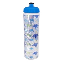 Bouteille d'eau sport isotherme à double paroi écologique sans BPA de 650 ml avec couvercle à ouverture par pression, isolation thermique de 6 heures, matériau PP/PE