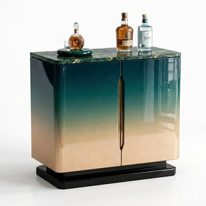 LIT Luxury <b>Wooden</b> <b>Bar</b> Cabinet with Wine Storage for Home Furniture, Modern Designer <b>Bar</b> Unit for Living Room Wholesale Supply - Product Image 3