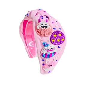 ที่คาดผมประดับด้วยลูกปัดวันอีสเตอร์เครื่องประดับผมแบบถักประดับด้วยลูกปัดรูปกระต่ายอีสเตอร์ชุดพิเศษ - Product Image 2