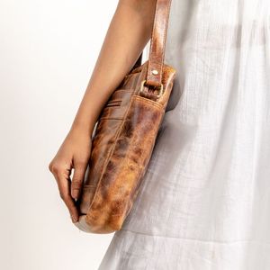 Bolso Bandolera de Cuero Genuino de Alta Calidad para Mujer, con Cierre, Resistente al Agua, Portátil, de Diseño - Product Image 3