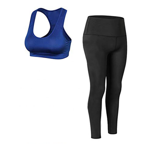 Women Yoga Bra Fitness Yoga Gym Wear Polyester Sexy Sport Yoga Tights and Tops Custom Fabric - Product Image 3