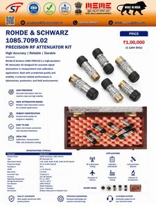 Kit de Atenuador de RF de Precisión Rohde and Schwarz 1085.7099.02, Rango de Frecuencia de Alta Precisión de CC a 18 GHz, Tipo N - Product Image 1