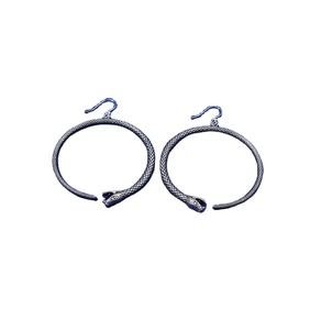 ต่างหูห่วงทองเหลืองลายงูแบบขายส่ง สีทอง สไตล์โบฮีเมียน ต่างหูแบบห้อยเกลียวสำหรับผู้หญิง เครื่องประดับสำหรับวันครบรอบ - Product Image 1