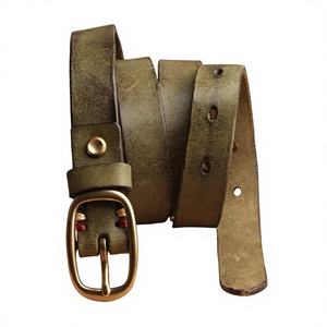 BSGI ceintures en cuir prix usine 100% peau de vache d'origine personnalisé fabriqué à la main meilleure qualité Style Vintage boucle en acier hommes - Product Image 4