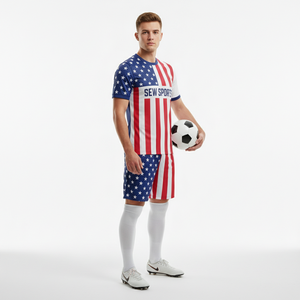 mens soccer jerseys custom sublimation soccer jersey wholesale Polyester Summer Soccer Jersey Adult Team Soccer Jersey - Product Image 3