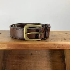 Cinturones de Cuero Genuino de Lujo Color Marrón Estilo Formal BS INTERNATIONAL Hebilla de Acero Alta Calidad Vintage Duradero Impermeable - Product Image 5