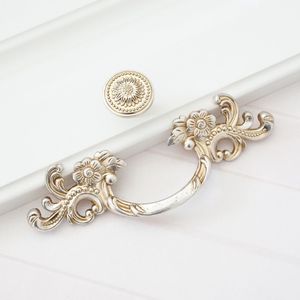 Hot Sale Solid Brass Northern European Ivory White Kitchen Cabinet Handles and Knobs Drawer Pulls - Product Image 6