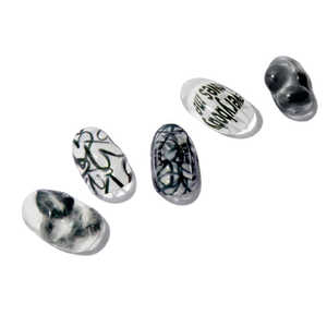 Ongles en gel semi-durcis de qualité professionnelle coréenne 100% réels, autocollants pour ongles en gel, véganes, sans cruauté, non toxiques, 28 pièces - Product Image 2