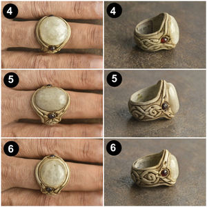 Collier en pierre naturelle polymère, ajustable, avec pierres précieuses, idéal pour mariage, fiançailles ou cadeau - Product Image 4