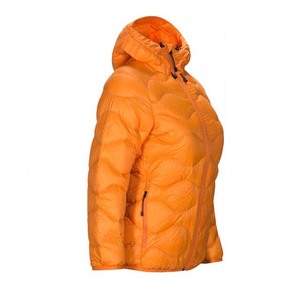 Chaqueta de Invierno Acolchada con Capucha para Mujer, Color Naranja, con Cierre, Transpirable, Bordada, Reversible, Impermeable, Cortavientos, de Poliéster - Product Image 2