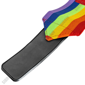 Sibrin Bandes de poignet personnalisées avec logo imprimé arc-en-ciel, élastiques et robustes, pour le soutien des poignets en musculation et haltérophilie, 18 pouces - Product Image 3