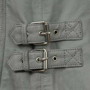 Nouvelle veste en cuir pour femme, veste courte, printemps et automne, col montant, veste en cuir fine pour femme, OEM - Product Image 5