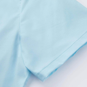 เสื้อสครับผู้หญิง คอวี แขนสั้น สีฟ้าอ่อน ชุดยูนิฟอร์มโรงพยาบาล มีกระเป๋าหน้า - Product Image 4