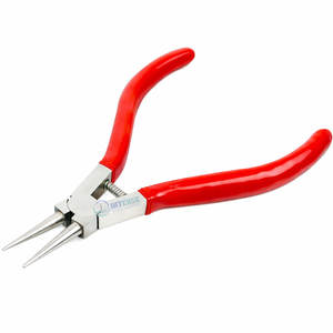 คีมปากกลมแบบมืออาชีพพร้อมสปริง เครื่องมือทำเครื่องประดับสำหรับงานพันลวด งานร้อยลูกปัด งานฝีมือที่ต้องการความแม่นยำ สำหรับช่างฝีมือและนักออกแบบ - Product Image 1